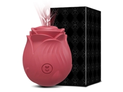 Vibrador de silicone com função de sucção para clitóris e mamilos MDUG (vermelho)