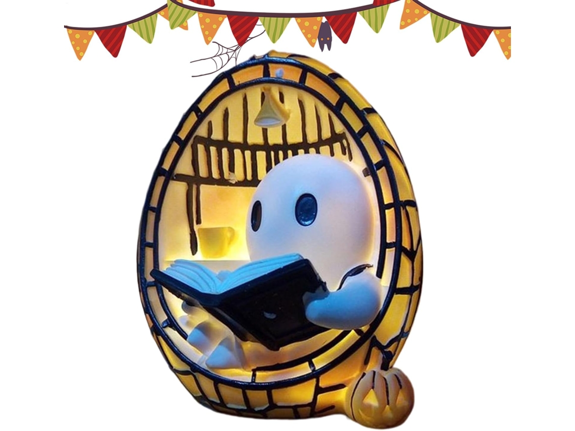 Luminária De Leitura Fantasma Com Led, Adorável E Estética Para