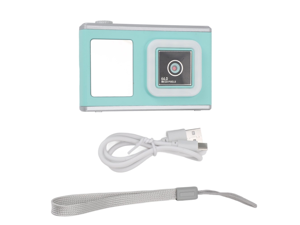 Câmera Digital Compacta 1080p para Crianças com Ecrã Ips de 2.4" LAXISCREED, Ideal para Vlogging e Presentes de Aniversário Verdes