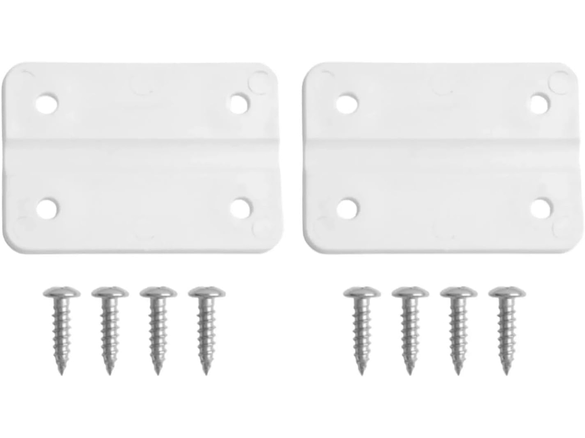 Dobradiça Plástica Para Freezer Horizontal Com 4 Parafusos De Fixação Par Duas Dobradiças Plásticas Confiáveis