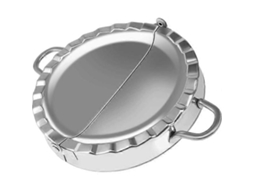 Forma Grande Para Empanadas, 15 Cm, Em Aço Inoxidável, Para Massa Folhada E Tortas De Bolso Jarx
