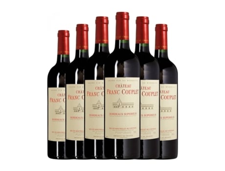 Vinho LES VINS DE SAINT SATURNIN Château Franc Couplet Bordeaux Supérieur (0.75 L - 6 Unidades)