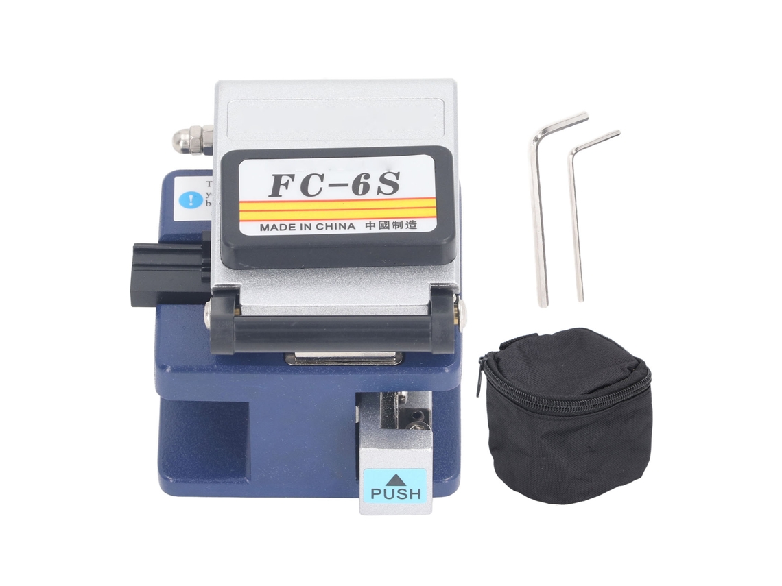Yuru cortador de Fibra Óptica de Alta Precisão com Lâmina de 12 Superfícies para Splicing e Corte Fc‑6s Azul Roxo