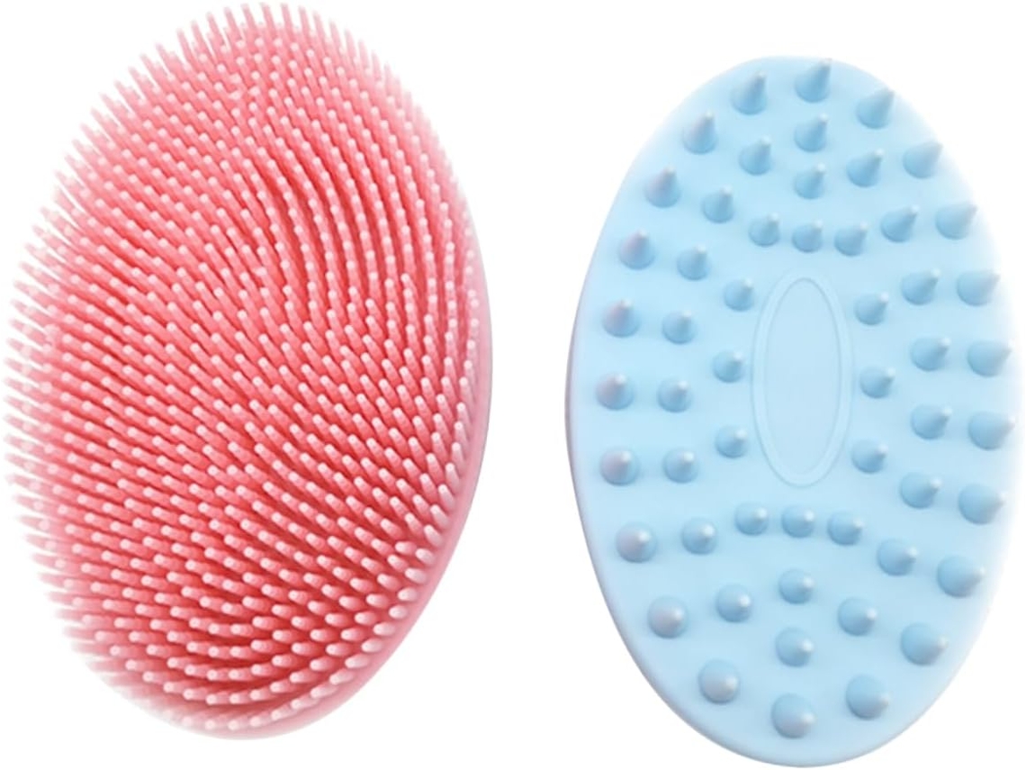 Conjunto De Escovas Banho Multifuncionais Mipcase 2 Peças Para Lavar O Cabelo E Limpar Corpo, Conjunto De Escovas