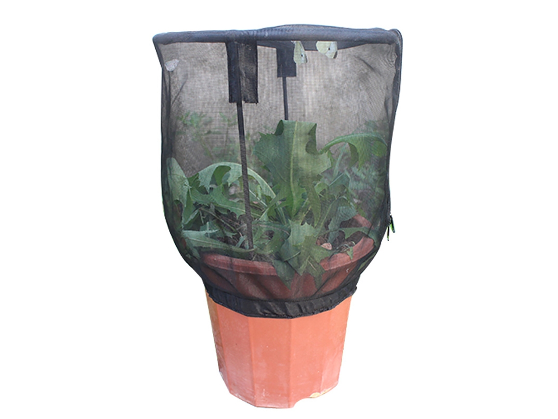 Capa De Malha Com Zíper Proteção Plantas Jardim
