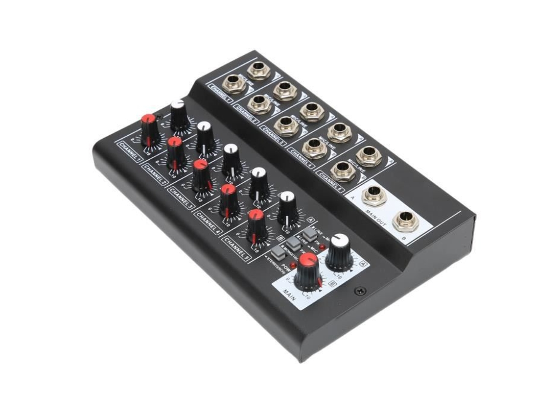 Mixer Professional 10-Channel Effects Mixer Projector Sound Stereo Line Mixer Eu Plug HURRISE 10-Channel