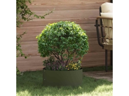 Vidaxl Anel De Vaso Verde Oliva 40 X 40 X 20 Cm Aço Laminado A Frio