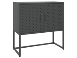 vidaXL Aparador 75x35x75 cm aço antracite