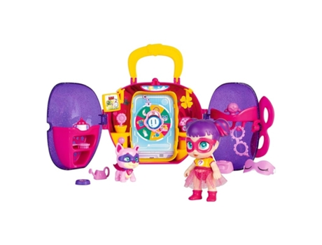 Super Cute Little Babies Superheroínas Con Maletín Habitación Morado Famosap22