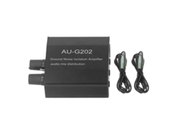 Pré amplificador de Áudio Estéreo 2 Entradas 2 Saídas Splitter com Cabos Dc 12v S/MARCA