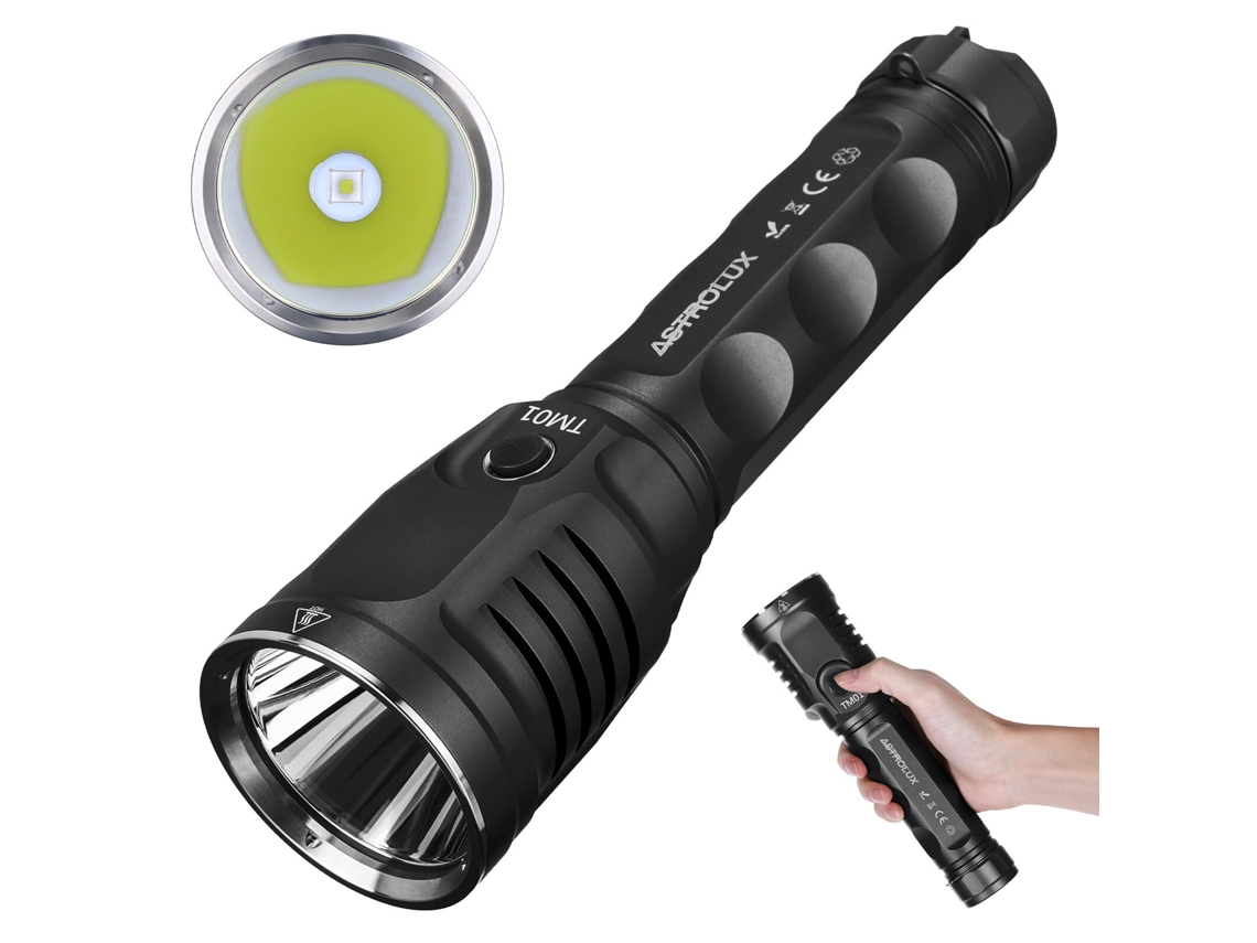 Tm03-green-astrolux Tm01 Sft90x Led 6500lm Lanterna De Longo Alcance Com Feixe De 1442 M Para Busca E Salvamento, Caça Tm03 3* Sst40 Led 6000lm Com Ba