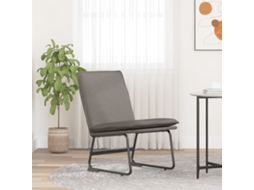 Vidaxl Cadeira Lounge 52x75x76 Cm Tecido Cinzento-acastanhado