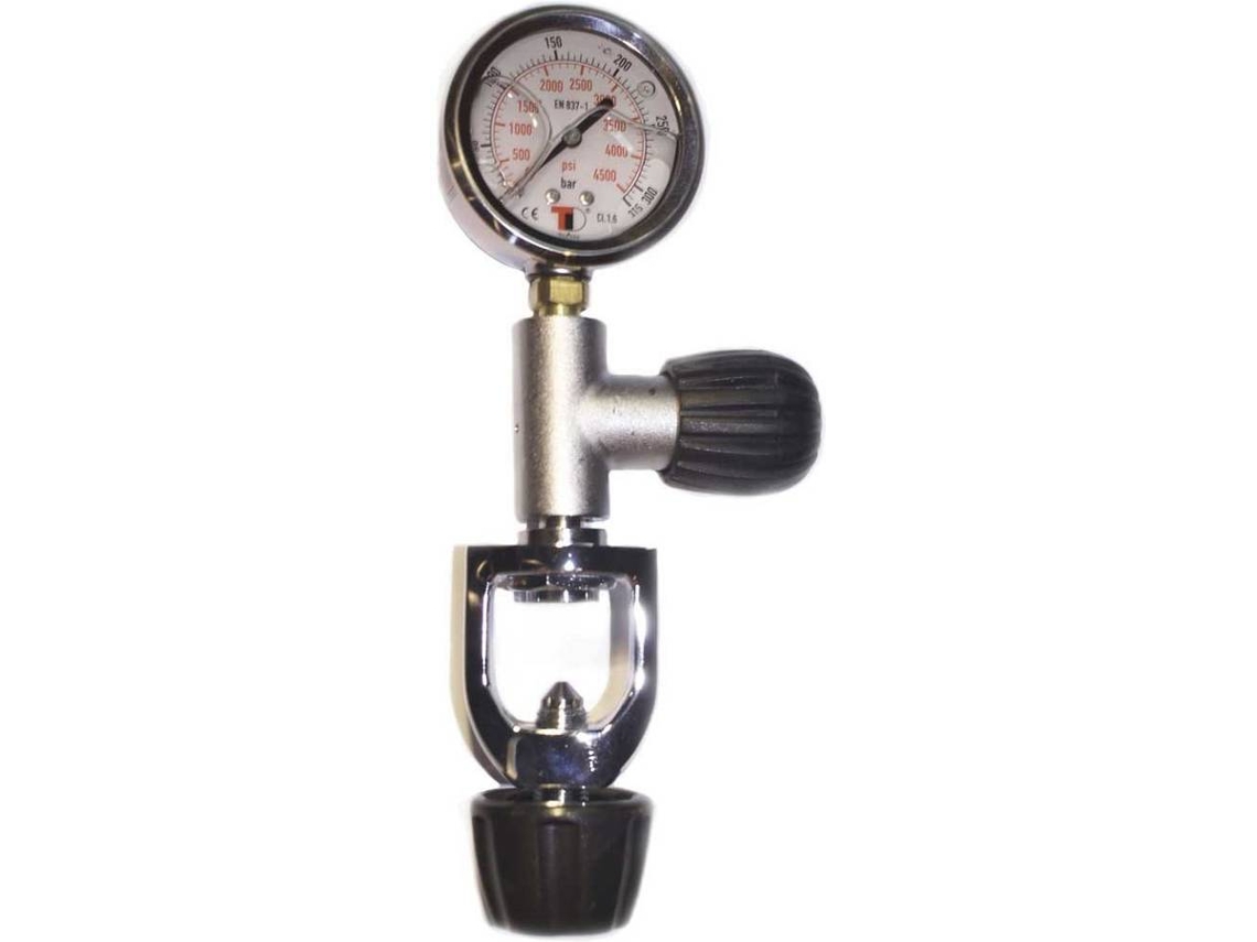 Medidor De Pressão de Mergulho METALSUB Tek Glycerin Int