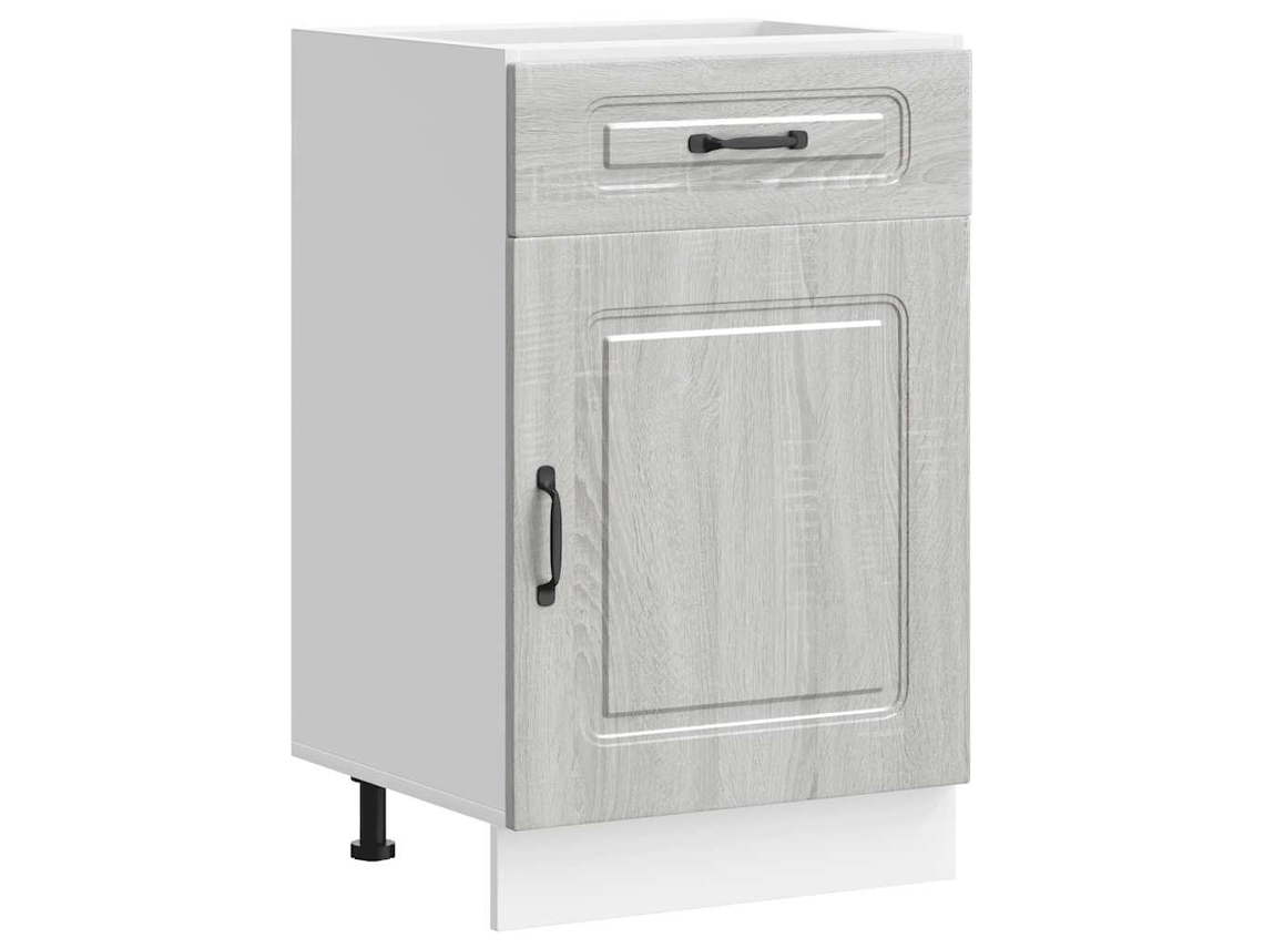 Kitchen Base Cabinet, Kitchen Base Cabinets Vidaxl Cinzeto Madeira Processada (n/a)