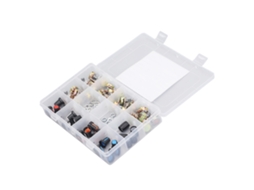 Kit de Potenciômetros Rotativos Lineares 75 Peças B5k B10k B20k B50k B100k | S/MARCA