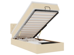 Ottoman Bed, Ottoman Beds Vidaxl Creme Tecido (90 X 190 Cm)