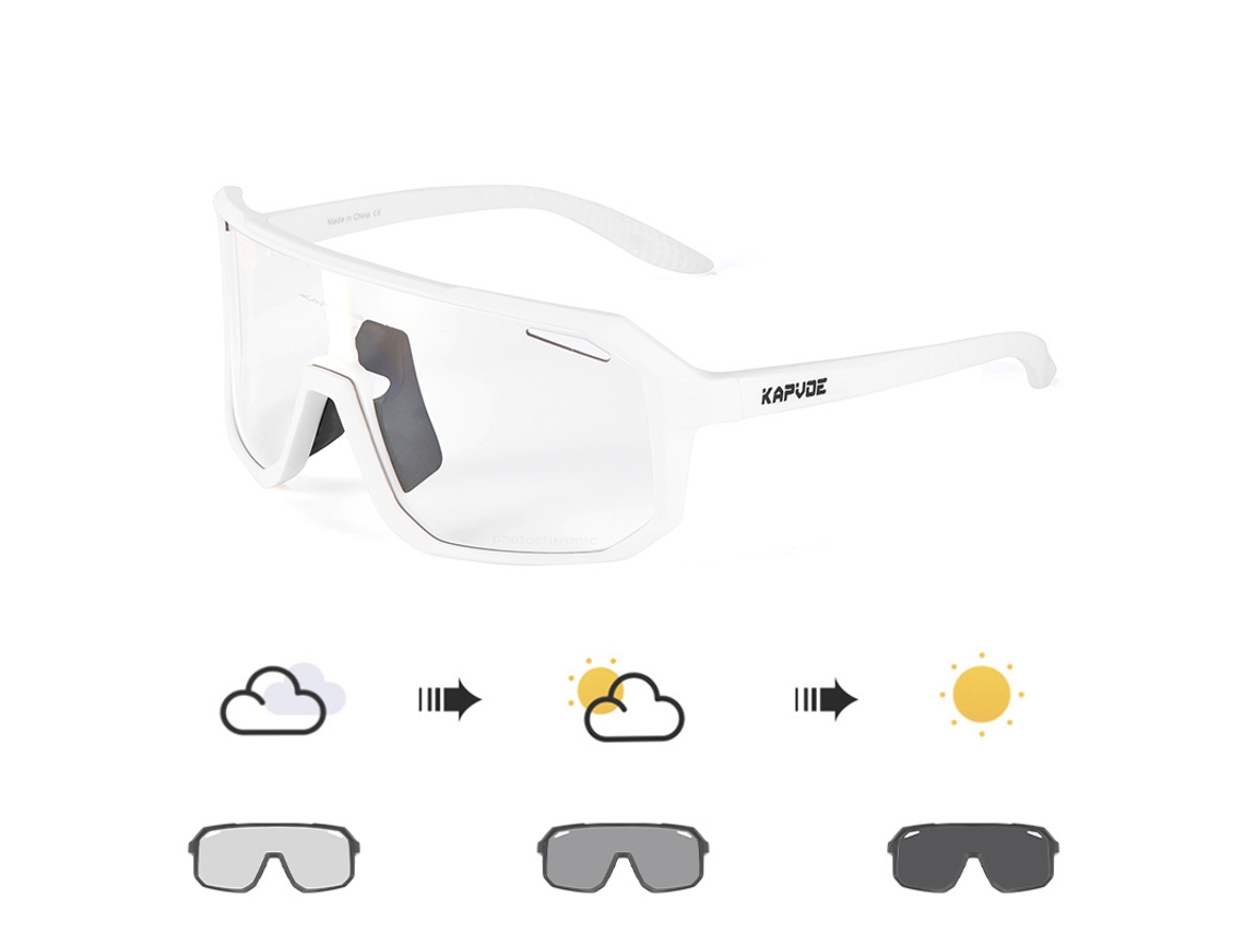 Óculos De Sol Fotocromáticos Para Ciclismo, Óculos De Sol À Prova De Vento Para Bicicletas, Óculos De Sol Unissex Para Dirigir.