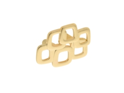 Puxador para Móveis Zamac Distância Central 32mm Banhado a Ouro Conjunto de 25 HARDWAREXCHANGE