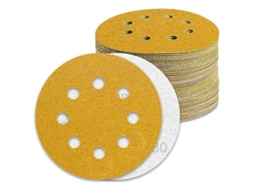 Lixa 125mm Grão 80 100 Peças Lixa para Lixadeira Excêntrica Lixa..desmascarar