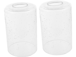 Conjunto De 2 Peças De Vidro Versátil Para Luminárias De Teto Modernas, Com Capa Protetora Para Iluminação Residencial.