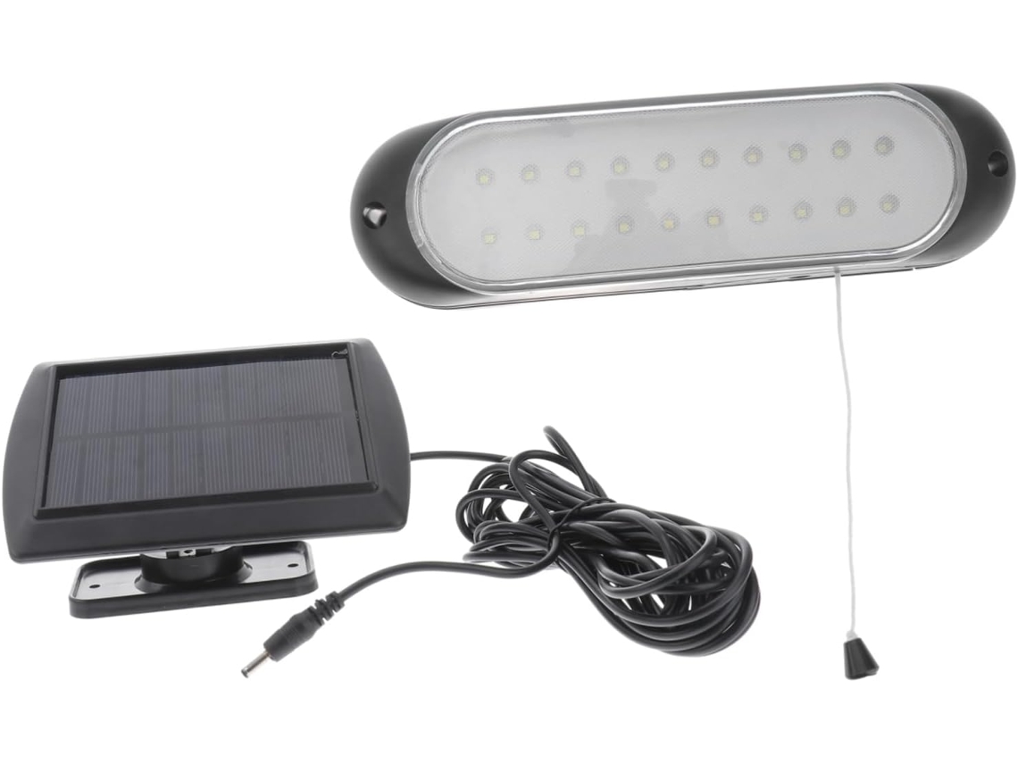 Luminária Solar para Uso Interno e Externo com Prático Controle por Corrente, Ideal para Varanda, Terraço e Cozinha. SFUSHOS