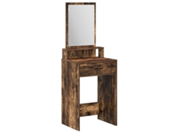 Mesa de Vestir com Gaveta Carvalho Defumado 50x41x140 cm MAISON EXCLUSIVE