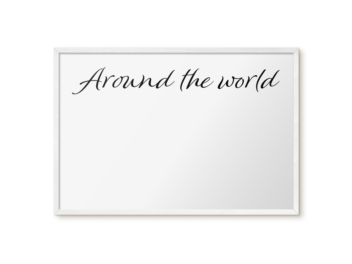 Magnetic Wall Board Around The World For The Office Espelharte (60x40 Cm)