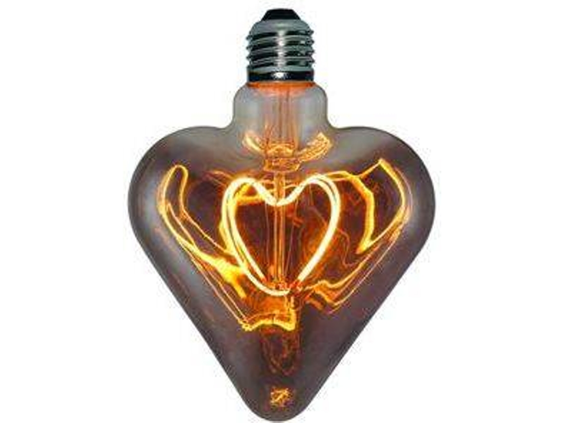 Lâmpada LEDBYLED Vintage Heart Smoky (Cinzento)