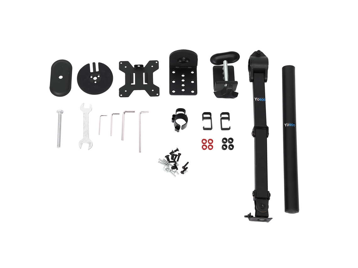 Suporte de Monitor Único para Desktop, Rotação Universal, Suporte de Braço Horizontal, 13 27 Polegadas EOOCOO