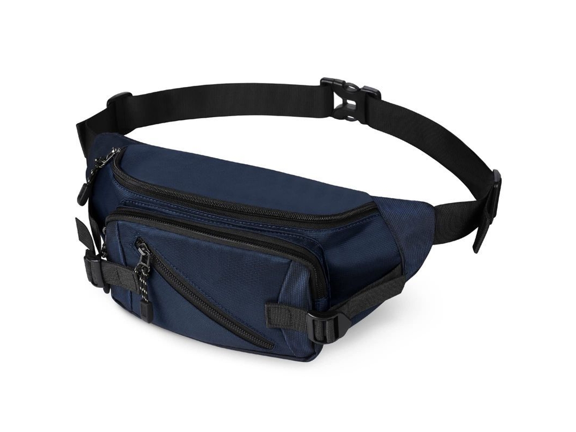 2026-bolsa De Cintura Impermeable Para Paseo De Perros Con Cinturón Ajustable Y 5 Bolsillos (azul)