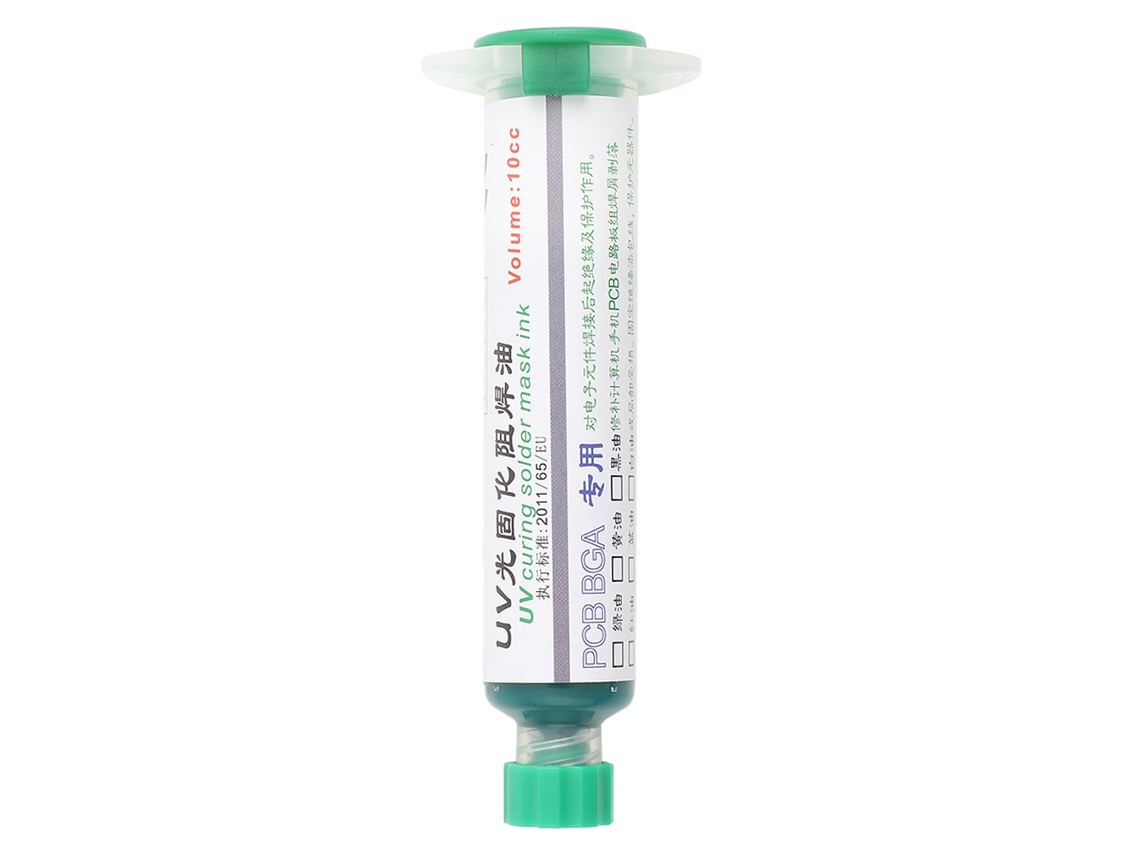 Máscara de Soldagem UV Mali Curável Tinta 10cc para Reparo de Telefone Acessório (verde)