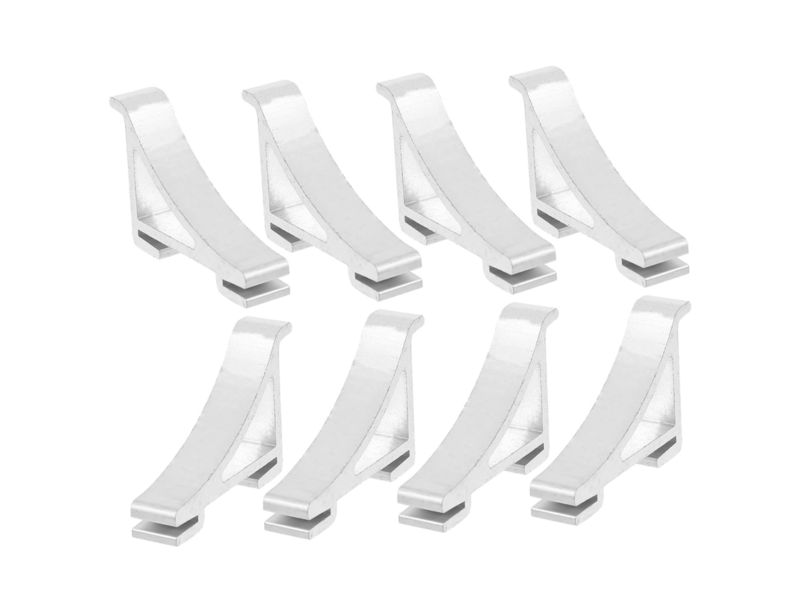 Clips Para Prateleira De Freezer 8 Peças, Suporte Alumínio Geladeira,