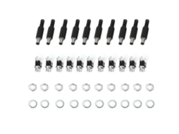 10 Pares De Conectores Jack De Alimentação Dc Macho E Fêmea 2.1x5.5mm Adaptador De Plugue 12v