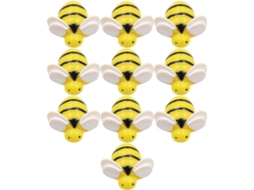 Tachinhas Decorativas Em Formato Abelha Para Iluminar Mensagens E Cartões, 30 Unidades, Abs E Ferro Feitas, Ideais
