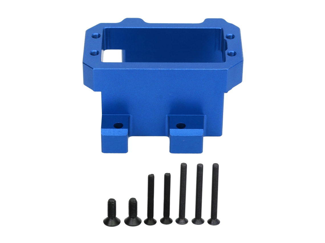 Mali suporte de Servo de Direção em Liga de Alumínio para Veículo Controle Remoto Sledge 1/8 4wd Azul