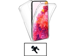 Kit Capa 3x1 Xiaomi Redmi Note 11E Pro PHONECARE Transparente e Branco