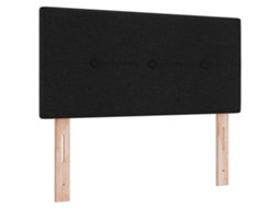 Conjunto 1 Cabeceira De Cama Estofada Vidaxl Preto Tecido (90 Cm)