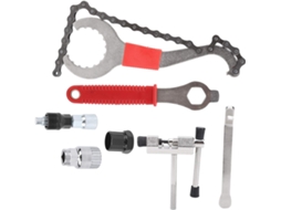 Kit De Ferramentas Para Coroa De 7 Peças, Kit Para Remoção De Cassete De Bicicleta Com Chave Para Bi Gokoco