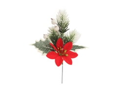 Laxiscreed Conjunto De Acessórios De Decoração De Natal Com Flores E Frutas Em Plástico