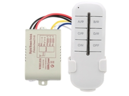 Interruptor Wireless Laxiscreed Com Comando Remoto, 180-240v Ac, 3 Canais E 1000w De Potência