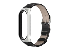 Pulseira De Couro Bovino De Primeira Camada Mijobs Cs Para Xiaomi Mi Band 6/5/4/3 (branca)