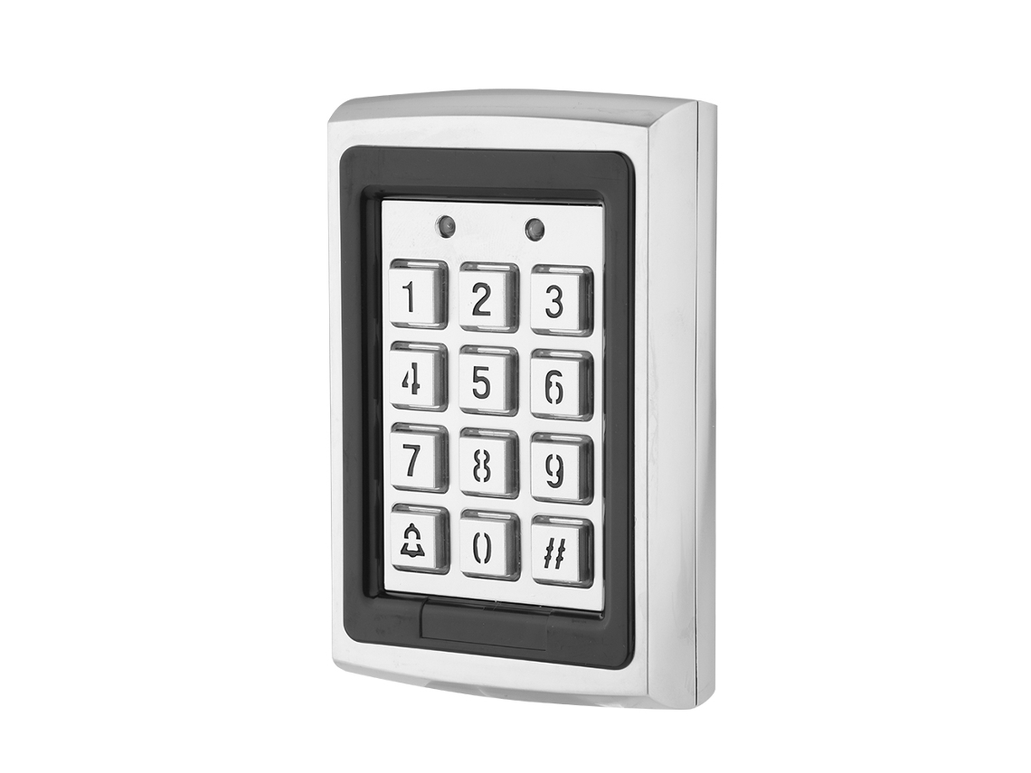 Controlador De Acesso Com Teclado Rfid Metálico (com Retroiluminação, Robusto E Durável)