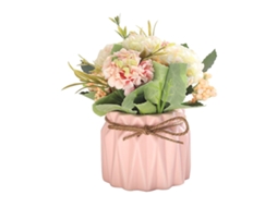 Hortênsias Artificiais com Vaso Mini Flores de Hortênsia Planta Artificial em Vaso de Cerâmica NEVEANCE