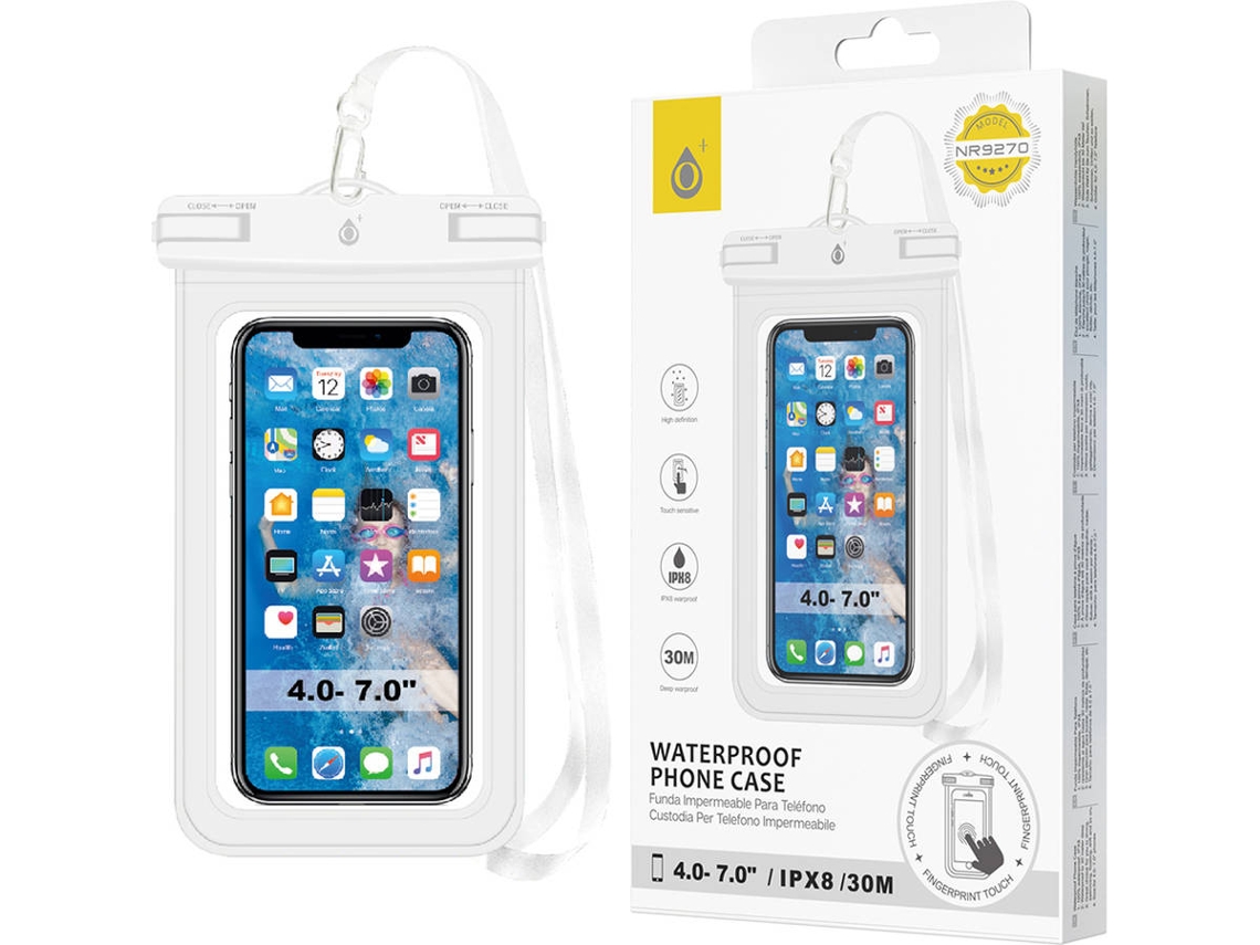 Bolsa Impermeável ONE PLUS para iPhone 12 Pro (Branco)