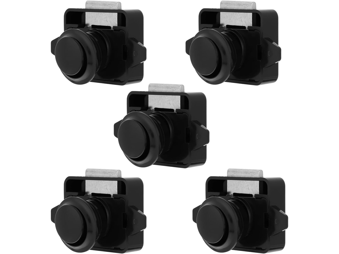 Fechaduras De Botão Clispeed Em Liga Zinco + Abs, Conjunto De 5 Peças, Portas De Armários, Autocaravanas E