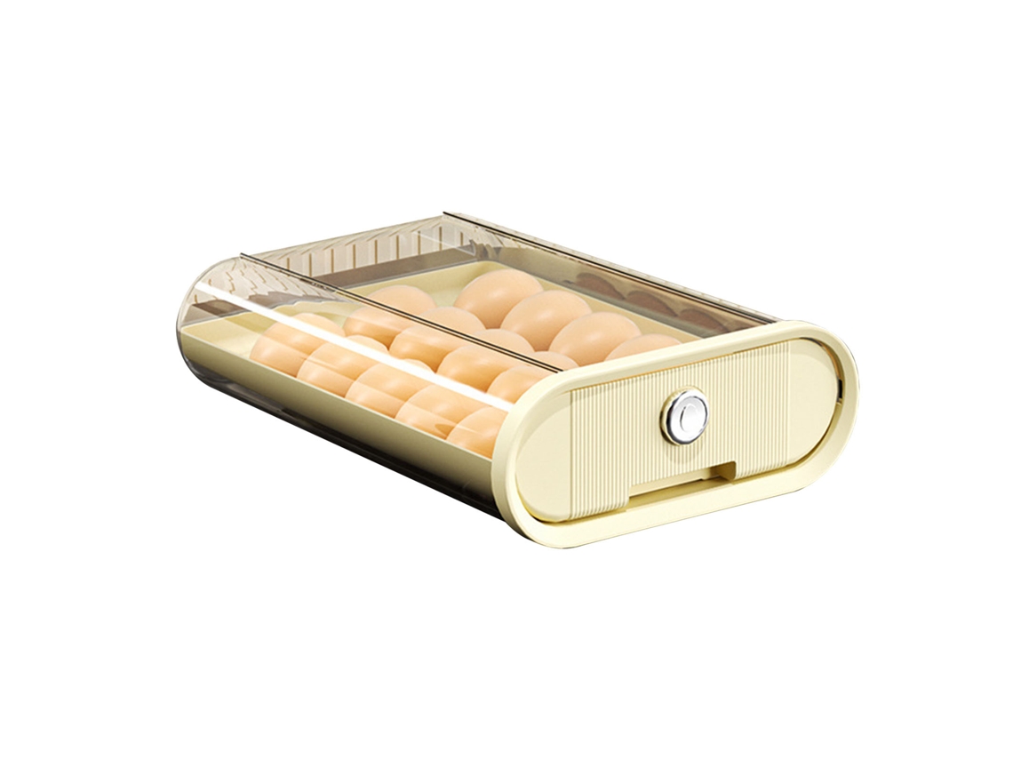 Caixa de Armazenamento de Ovos Tipo Gaveta Bandeja Plástica para Ovos para Refrigerador Cozinha Casa NEVEANCE