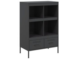 Móvel Alto 68x39x101,5 Cm Aço Preto MAISON EXCLUSIVE