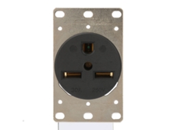 Tomada De Alimentação Industrial Nema 6 30r 30a 250v Com Conector 3 Furos Para Conexão Fios.