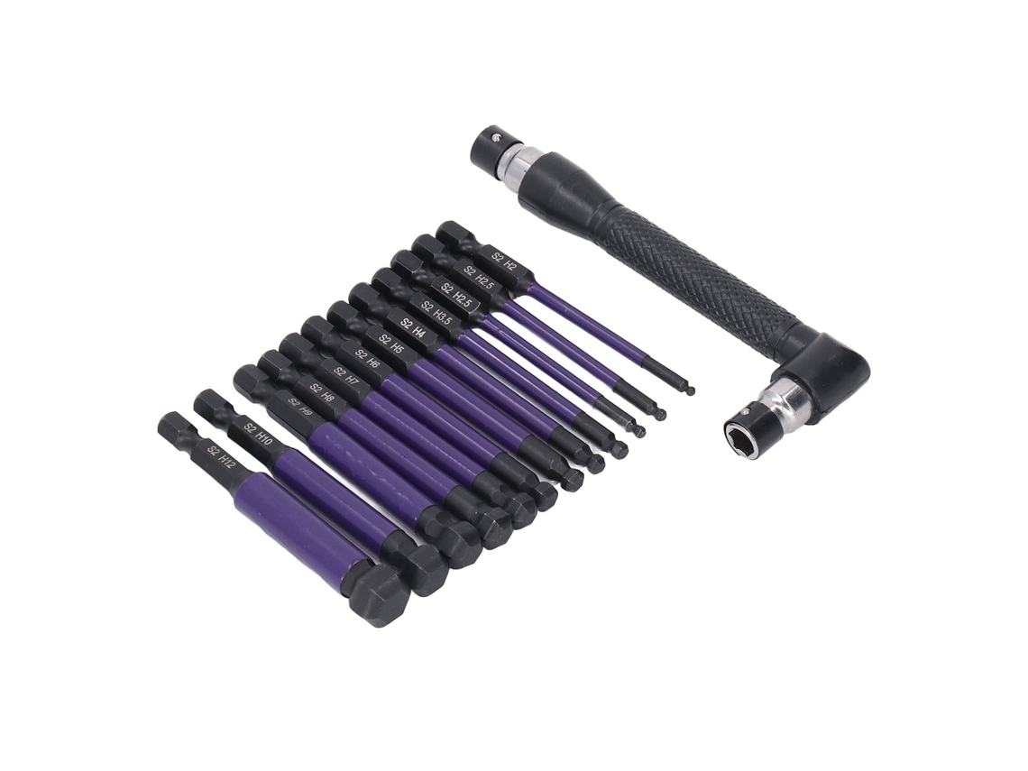 Kit De Pontas De Estrela Hexagonais Laxiscreed Com 13 Peças Para Parafusos E Perfurações