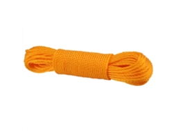 Corda De Secar Roupas Linha De Nylon 20m Jardim Camping Laranja